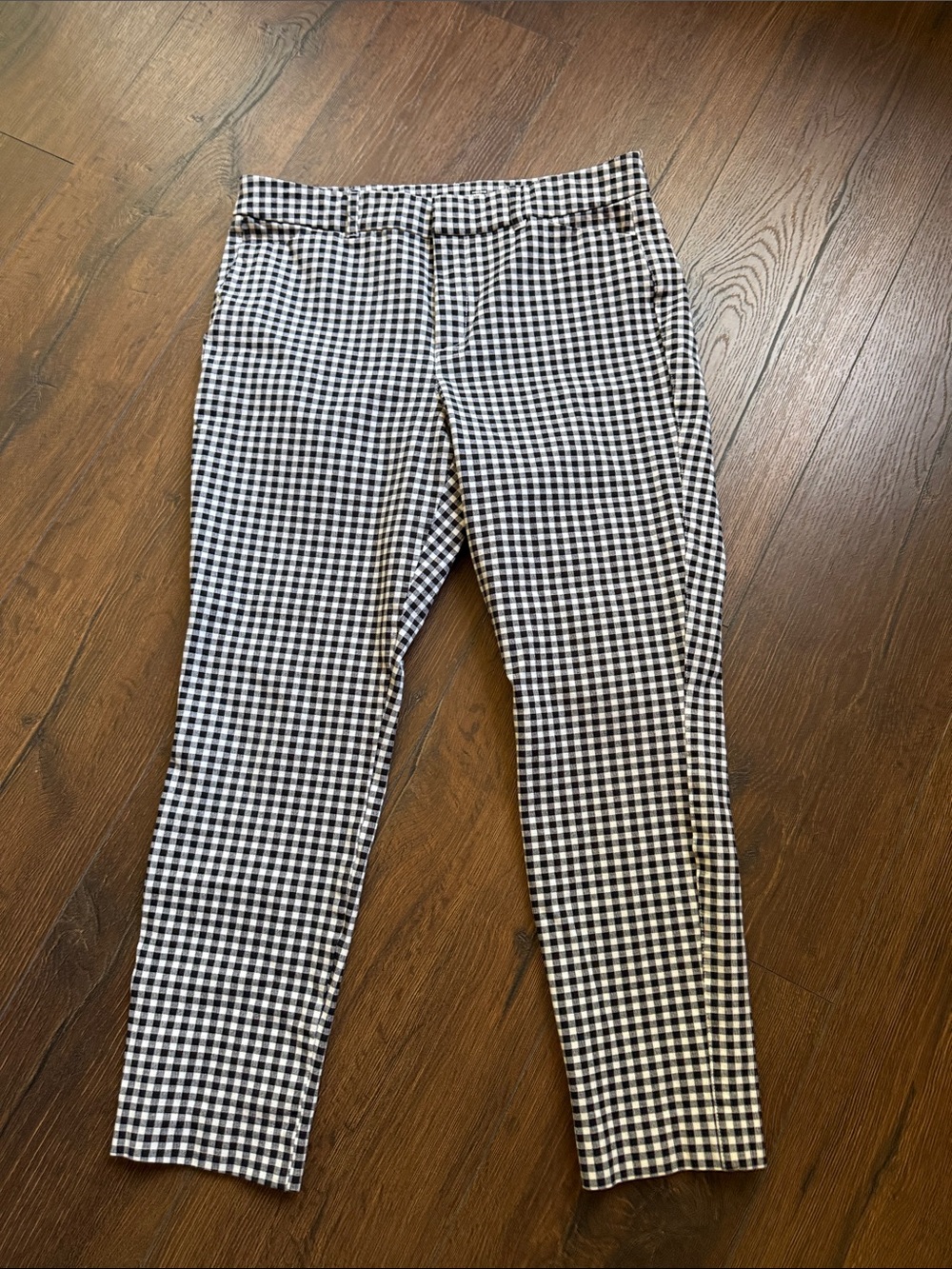 Old Navy High-rise Pixie Skinny Black & White Gingham 10